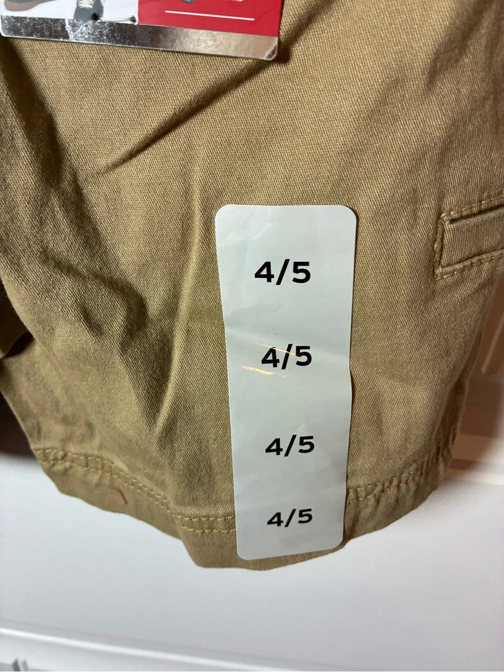 Levi's Kids Tan  Cargo Shorts with Red Logo Tab